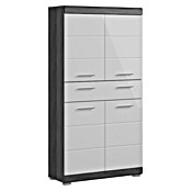 xonox.home Scout Hochschrank Scout 3 (B x T x H: 74 x 31 x 141 cm, Weiß/Rauchsilber) | BAUHAUS