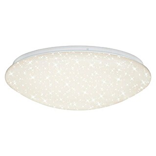 Briloner Led-plafondlamp, rond (22 W, Ø x h: 39 x 10 cm, Wit, Warm wit)