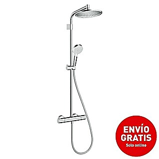 Hansgrohe Sistema de ducha Crometta S Showerpipe 240 (Con grifo termostático, Número de tipos de chorro: 2 ud., Cromo)
