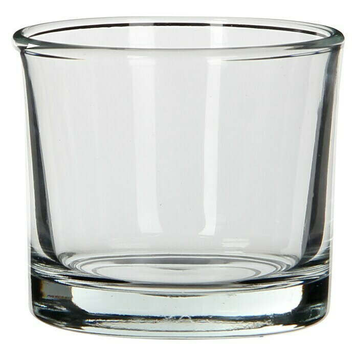Jarrón de vidrio Kenny (Ø x Al: 9 x 8 cm, Transparente)