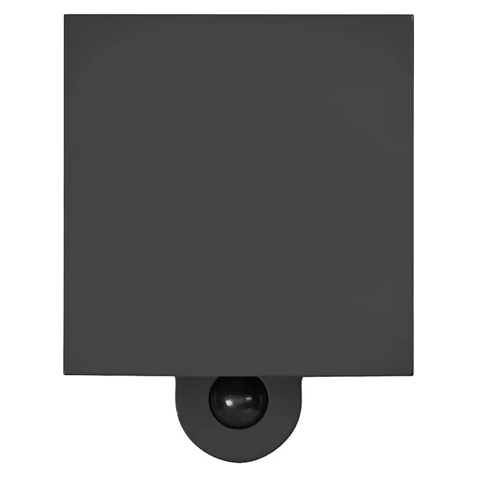 Ledvance Akku-Wandleuchte Endura Style Adjustable Beam Sensor USB - 10 x 9,7 x 12,6 cm, Grau, Warmweiß, 2,5 W, IP54 - Schwarze Wandleuchte mit einem quadratischen Schirm und einem halbrunden Sockel, perfekt für moderne Innenräume.