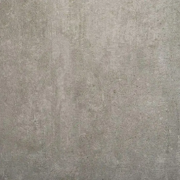 Terrassenfliese Beton - 60 x 60 x 2 cm, Hellgrau, Matt - Bild einer eleganten, grauen Betonfliese mit subtilen Texturen, die einen modernen und minimalistischen Look für Innenräume bietet.