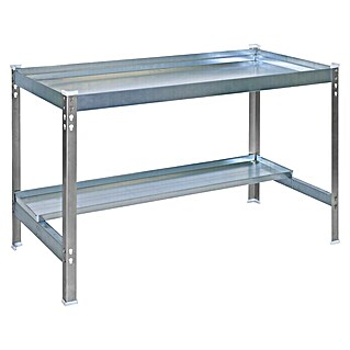 Simonrack Simongarden Mesa de cultivo Desk (L x An x Al: 60 x 150 x 84 cm, Aluminio, Galvanizado/Gris)