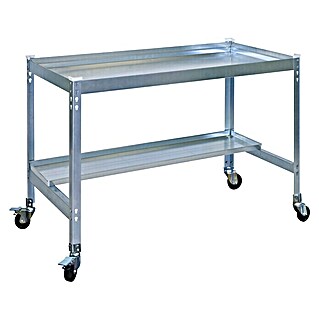 Simonrack Simongarden Mesa de cultivo Desk Mob (L x An x Al: 60 x 90 x 85 cm, Aluminio, Galvanizado)