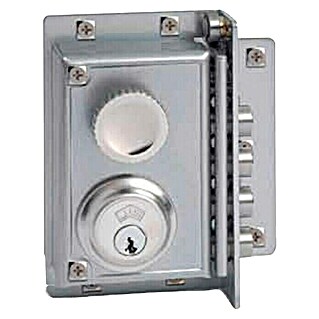 JiS Cerradura con cerrojo 240 (Tipo de bloqueo: Cerradura de bombín, DIN-derecha, Cromado mate, Puerta exterior)