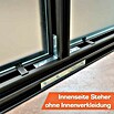 SunElements Gewächshaus SunGarden Infinity 5.4 (Außenmaß inkl. Dachüberstand (B x T): 548 x 443 cm, Material Seitenwand: Kunststoff, 6 mm, Anthrazit-Metallic) | BAUHAUS