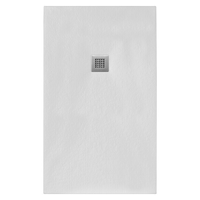 Plato de ducha Akron (L x An: 70 x 120 cm, Piedra artificial, Blanco)