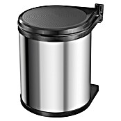 Hailo Einbaumülleimer Compact-Box  (15 l, Schwarz/Edelstahl, Rund, Metall)