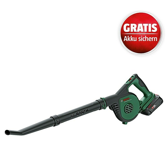 Bosch Power for All 18V Akku-Laubbläser UniversalLeafBlower 18V-130 (18 V, Li-Ionen, 1 Akku, Blasgeschwindigkeit: 185 km/h - 245 km/h) | BAUHAUS