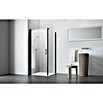 Camargue Vario Eckdusche B3+B5 (90 x 75 x 195 cm, Beschichtet, Schwarz, Glasstärke: 6 mm) | BAUHAUS