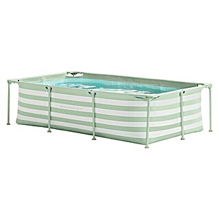 Swim Essentials Piscina Frame (L x An x Al: 260 x 160 x 65 cm, Verde/Blanco, 2.163 l)