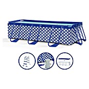 Swim Essentials Frame-Pool (L x B x H: 400 x 200 x 100 cm, Blau/Weiß, 6 400 l) | BAUHAUS