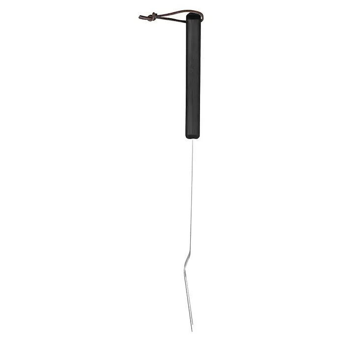 Cozze Grillbesteck - Länge: 45 cm - Fleischgabel mit Griff und Aufhängeschlaufe. Ideal zum Grillen und Wenden von Fleisch.