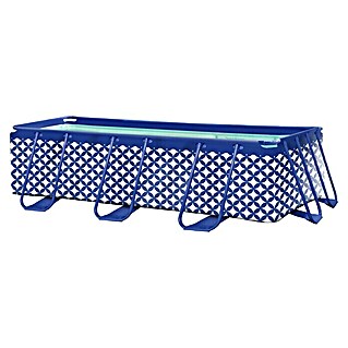 Swim Essentials Frame-Pool (L x B x H: 400 x 200 x 100 cm, Blau/Weiß, 6 400 l)