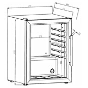 Cozze Kühlschrank (60 l, B x T x H: 47 x 49 x 63,8 cm) | BAUHAUS