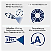 Scheppach Hochdruckreiniger HCE3000 (2 400 W, Fördermenge: 480 l/h, 180 bar) | BAUHAUS