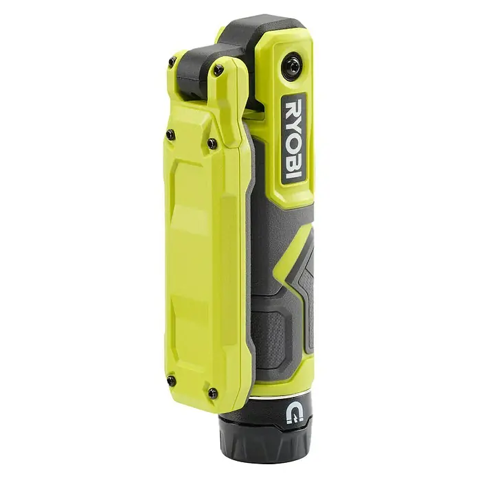 Ryobi 4V USB Akku-Stableuchte RLI4-0 - 4 V, Ohne Akku - Akkubetriebene Ryobi LED-Arbeitsleuchte mit drehbarem Kopf für flexible Beleuchtung, ideal für Werkstatt und Baustelle.
