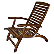 Garten-Liegestuhl Deckchair (Naturbraun, Akazie, Rückenlehne verstellbar) | BAUHAUS