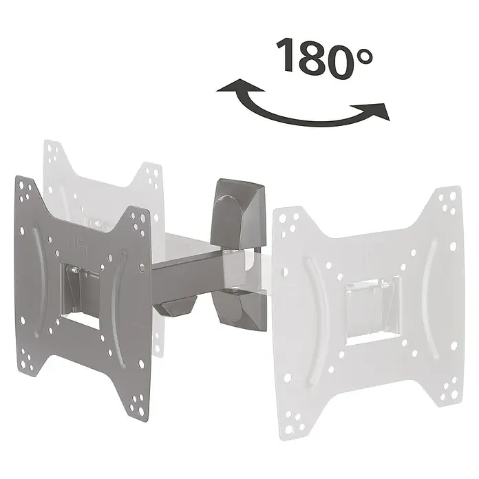 Hama TV-Wandhalterung schwenkbar - Passend für: Bildschirmdiagonale 19 - 48″, 48 - 122 cm, Belastbarkeit: 20 kg, Wandabstand: 5,6 cm - 22,2 cm - Drehbare TV-Wandhalterung mit großem Schwenkbereich zur flexiblen Ausrichtung des Fernsehers für optimalen Blickwinkel und Komfort.