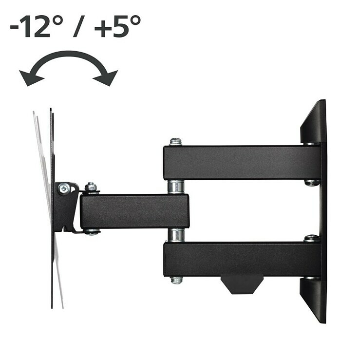 Hama TV-Wandhalterung schwenkbar (Passend für: Bildschirmdiagonale 19 - 48″, Belastbarkeit: 20 kg, Wandabstand: 5,6 cm - 31,6 cm) | BAUHAUS