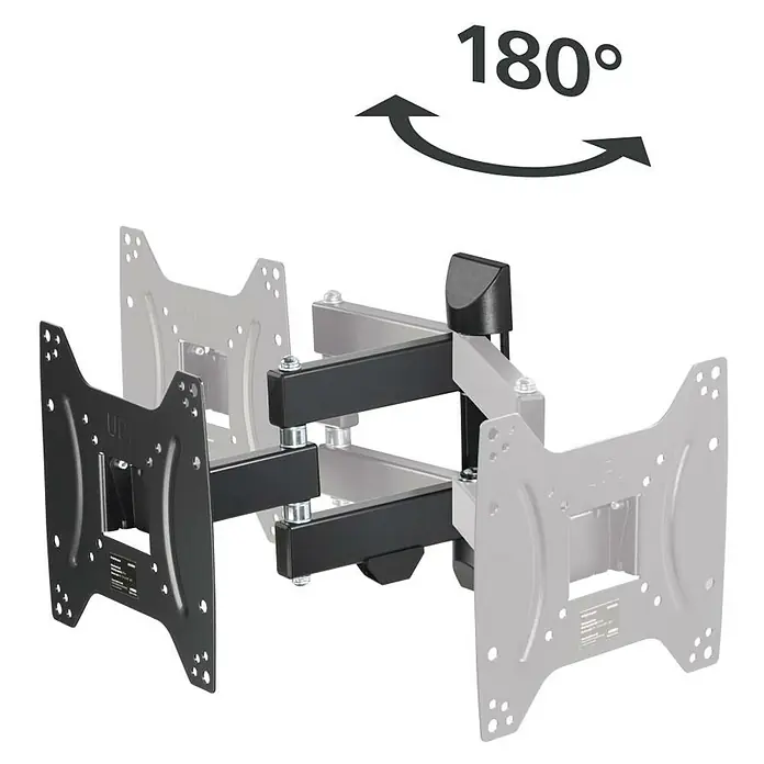 Hama TV-Wandhalterung schwenkbar - Passend für: Bildschirmdiagonale 19 - 48″, 48 - 122 cm, Belastbarkeit: 20 kg, Wandabstand: 5,6 cm - 31,6 cm - Schwenkbare TV-Wandhalterung mit einer Drehbewegung von 180 Grad für eine optimale Bildausrichtung.