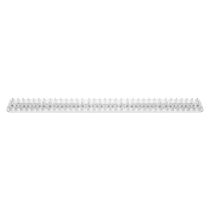 Schellenberg Sistema antipalomas Standard - L x An x Al: 49 x 4,3 x 2 cm - Tira disuasoria de aves transparente y alargada con púas para evitar que las aves aterricen en superficies. Solución efectiva.