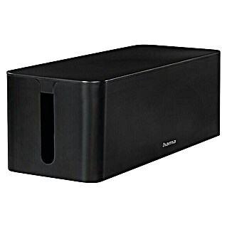 Hama Kabelbox Maxi (Schwarz, L x B x H: 40,6 x 15,6 x 13,5 cm)