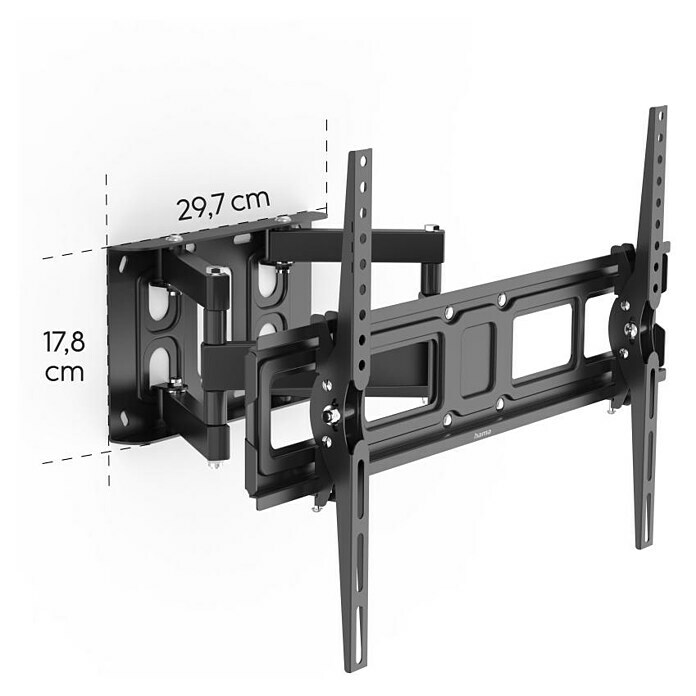 Hama TV-Wandhalterung schwenkbar (Passend für: Bildschirmdiagonale 32 - 84″, Belastbarkeit: 50 kg, Wandabstand: 8,4 cm - 42 cm) | BAUHAUS