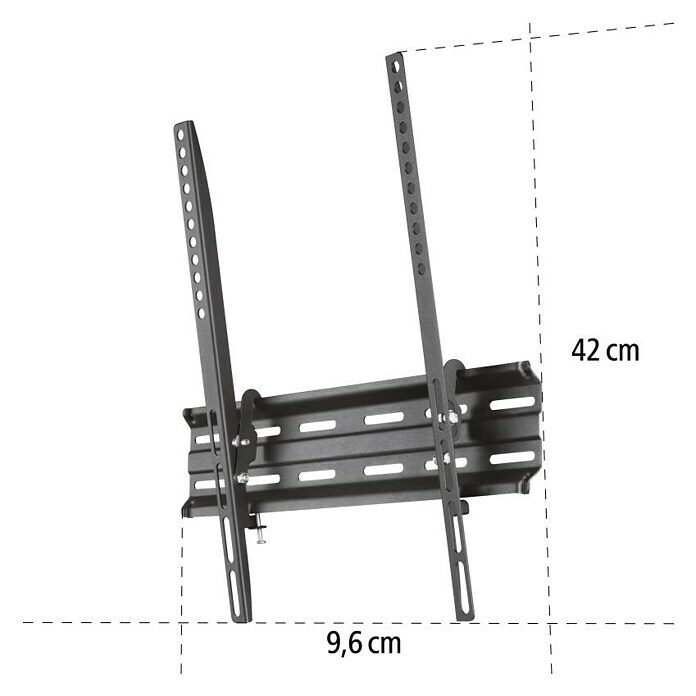 Hama TV-Wandhalterung neigbar (Passend für: Bildschirmdiagonale 32 - 65″, Belastbarkeit: 35 kg, Wandabstand: 2,8 cm) | BAUHAUS