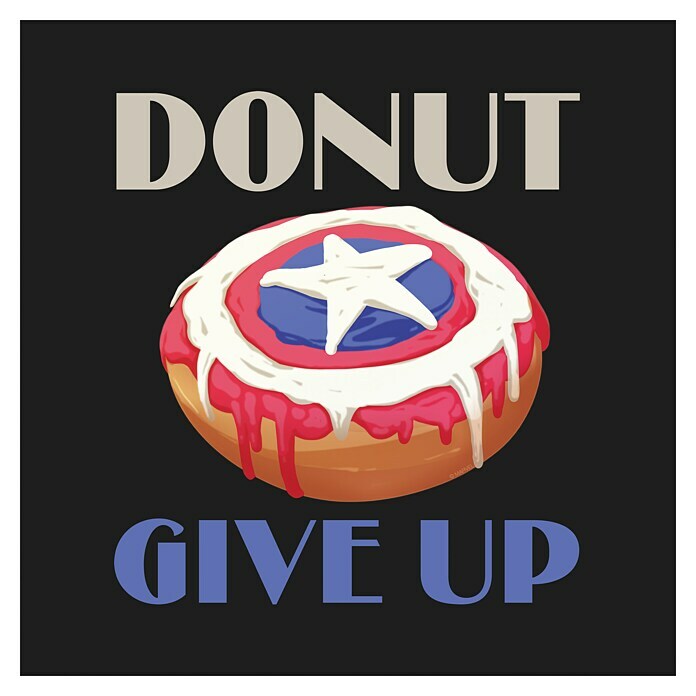 Komar Leinwandbild (Donut - Give Up, B x H: 30 x 30 cm) | BAUHAUS