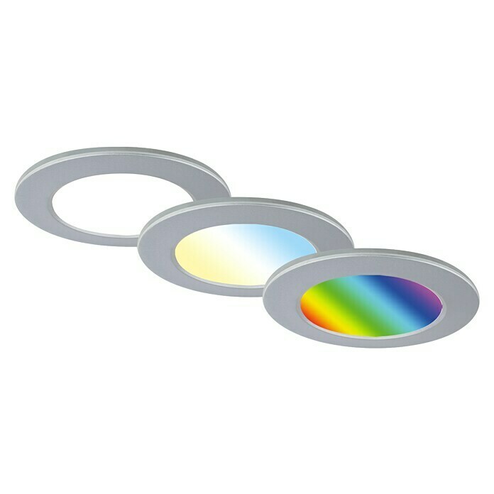 Briloner Led-inbouwspotset (Chroom, 3 st.) | BAUHAUS
