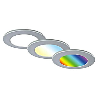 Briloner Led-inbouwspotset (Chroom, 3 st.)