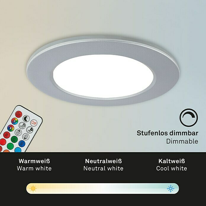 Briloner Led-inbouwspotset (Chroom, 3 st.) | BAUHAUS