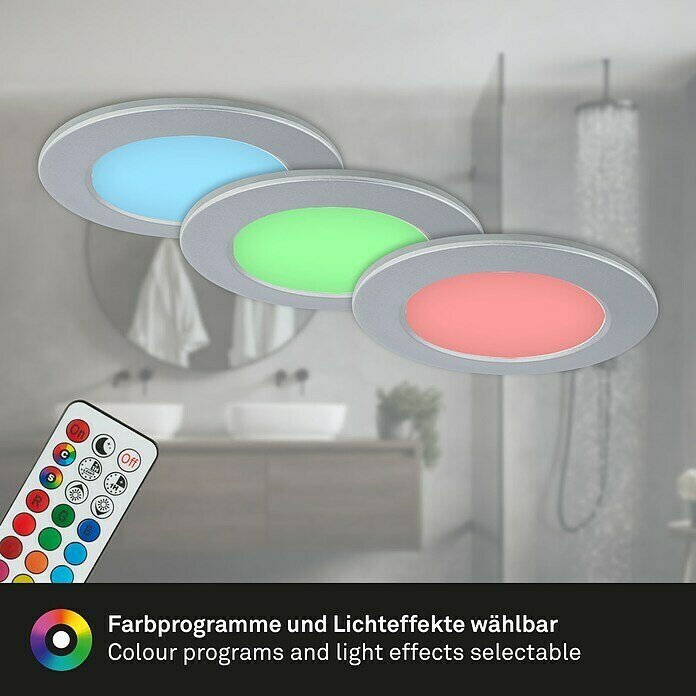 Briloner Led-inbouwspotset (Chroom, 3 st.) | BAUHAUS