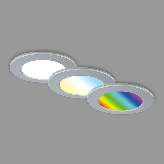 Briloner Led-inbouwspotset (Chroom, 3 st.) | BAUHAUS