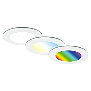 Briloner Led-inbouwspotset (Wit, 3 st.)
