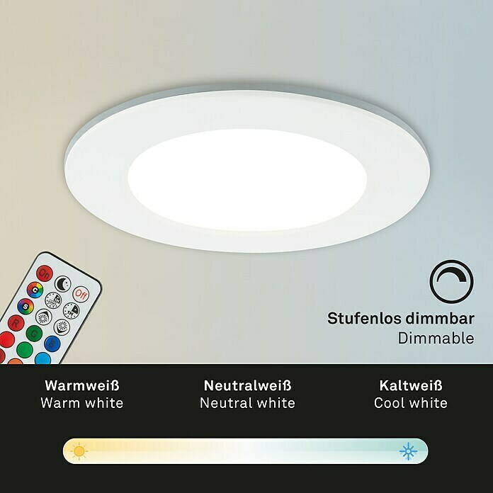 Briloner Led-inbouwspotset (Wit, 3 st.) | BAUHAUS