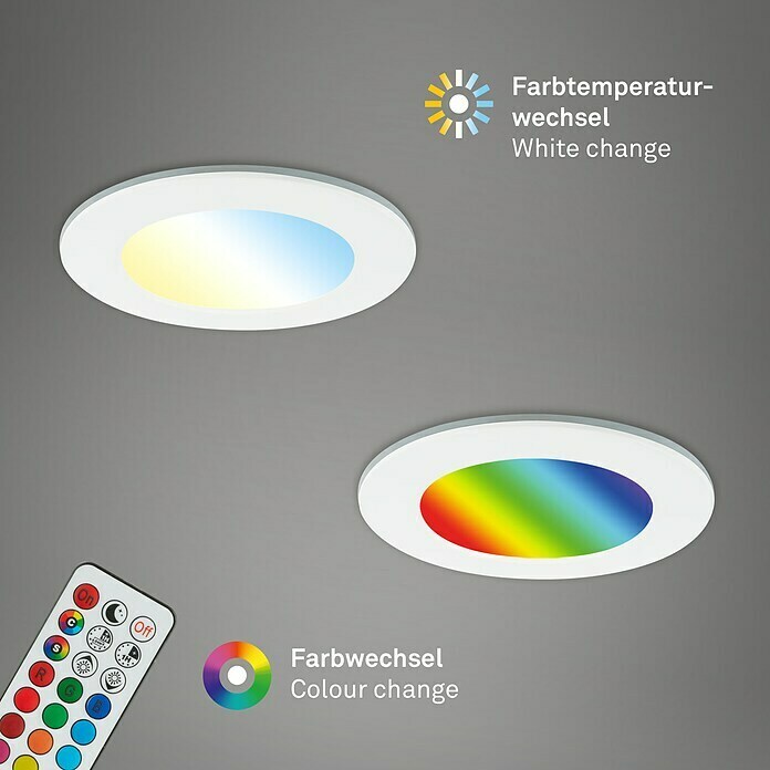 Briloner Led-inbouwspotset (Wit, 3 st.) | BAUHAUS