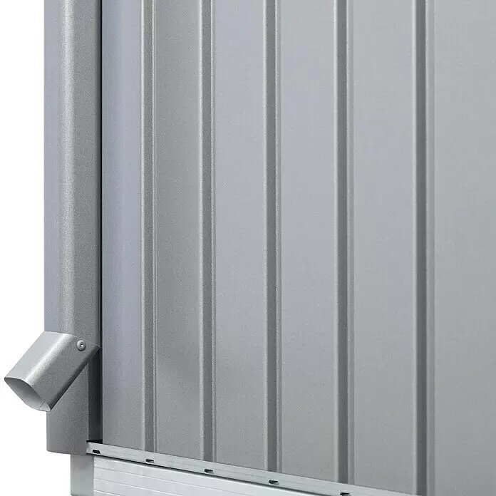 Biohort HighLine Regenfallrohr-Set - Quarzgrau-Metallic, 205,5 cm - Detailaufnahme