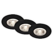 Briloner Led-inbouwspotset Kulana (Zwart, 3 st., Warm wit) | BAUHAUS