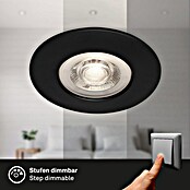 Briloner Led-inbouwspotset Kulana (Zwart, 3 st., Warm wit) | BAUHAUS