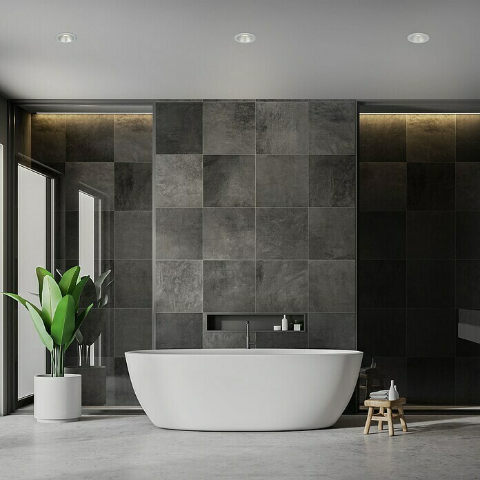 Briloner Led-inbouwspotset (Ø x h: 95 x 54 mm, Chroom, 3 st., Warm wit) | BAUHAUS
