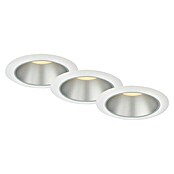 Briloner Led-inbouwspotset (Ø x h: 95 x 54 mm, Wit/Zilver, 3 st., Warm wit) | BAUHAUS