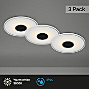 Briloner Led-inbouwspotset (Ø x h: 120 x 36 mm, Wit/Zwart) | BAUHAUS