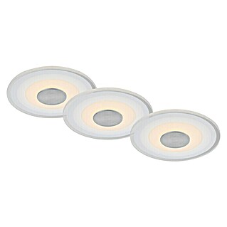 Briloner Led-inbouwspotset (Ø x h: 120 x 36 mm, Aluminium, 3 st.)