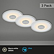 Briloner Led-inbouwspotset (Ø x h: 120 x 36 mm, Aluminium, 3 st.) | BAUHAUS