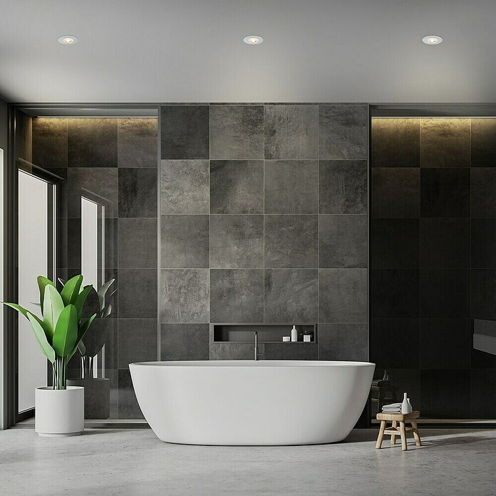 Briloner Led-inbouwspotset (Ø x h: 68 x 25 mm, Chroom, 3 st., Warm wit) | BAUHAUS