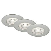 Briloner Led-inbouwspotset Kulana (Ø x h: 90 x 25 mm, Chroom, 3 st., Warm wit) | BAUHAUS