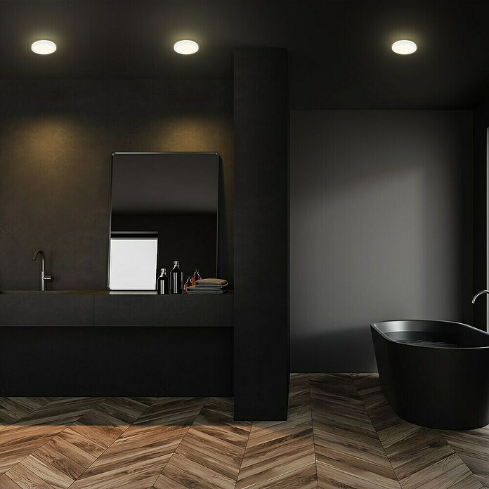 Briloner Led-inbouwspotset (Ø x h: 84 cm x 36,5 mm, Wit, 3 st., Warm wit) | BAUHAUS