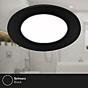 Briloner Led-inbouwspotset Slank (Ø x h: 86 cm x 30 mm, Zwart, 3 st., Neutraal wit) | BAUHAUS